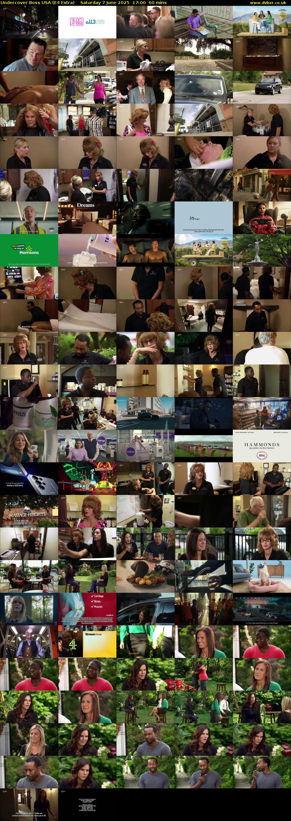 Undercover Boss USA (E4 Extra) Saturday 7 June 2025 17:00 - 18:00