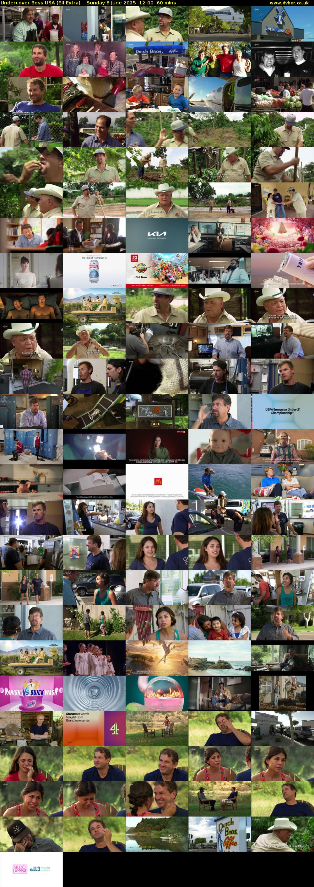 Undercover Boss USA (E4 Extra) Sunday 8 June 2025 12:00 - 13:00