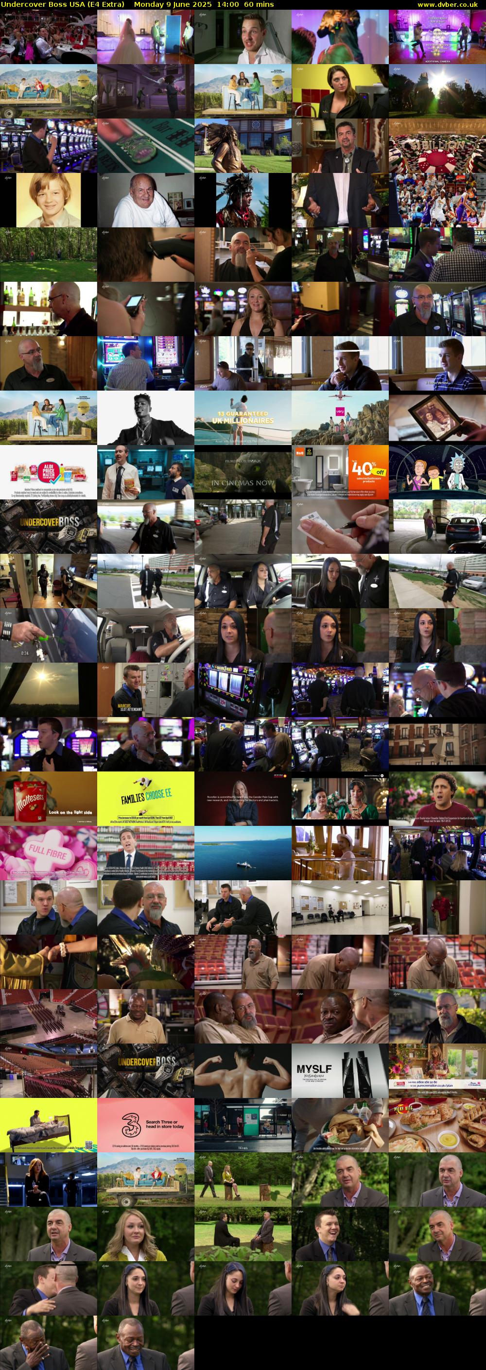Undercover Boss USA (E4 Extra) Monday 9 June 2025 14:00 - 15:00