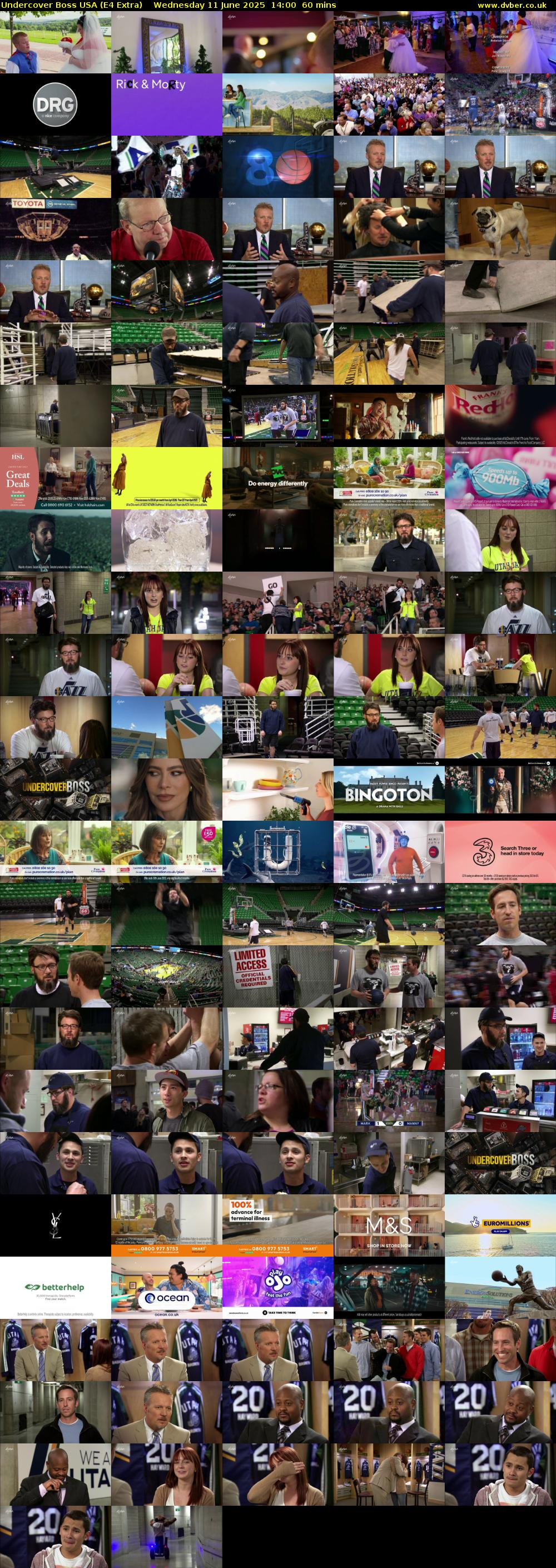 Undercover Boss USA (E4 Extra) Wednesday 11 June 2025 14:00 - 15:00