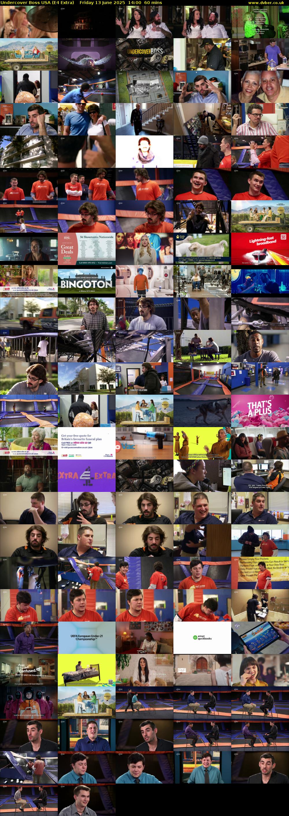 Undercover Boss USA (E4 Extra) Friday 13 June 2025 14:00 - 15:00