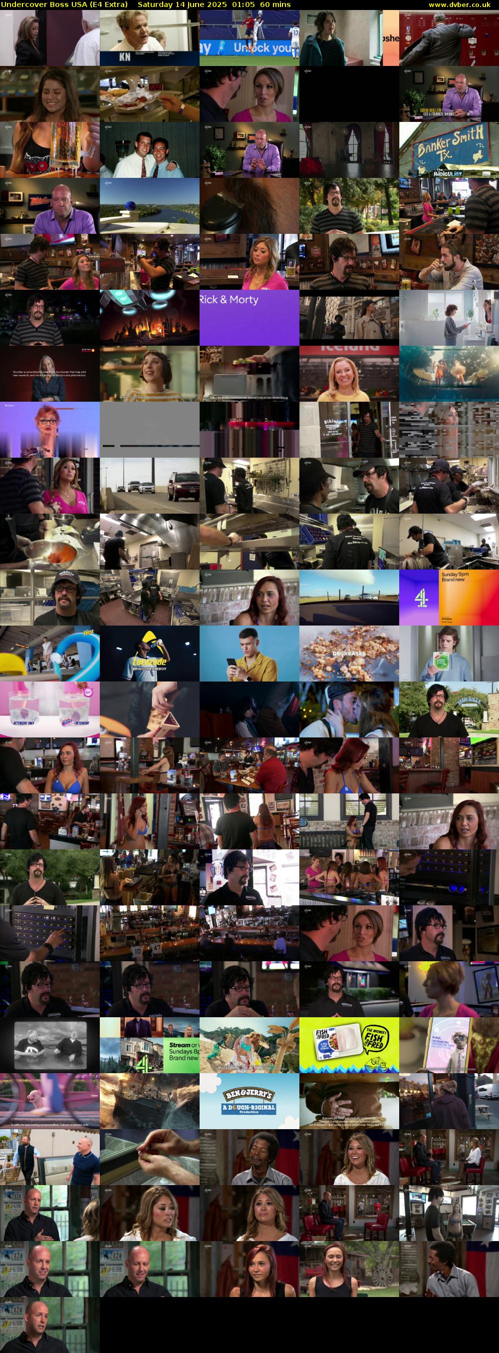 Undercover Boss USA (E4 Extra) Saturday 14 June 2025 01:05 - 02:05
