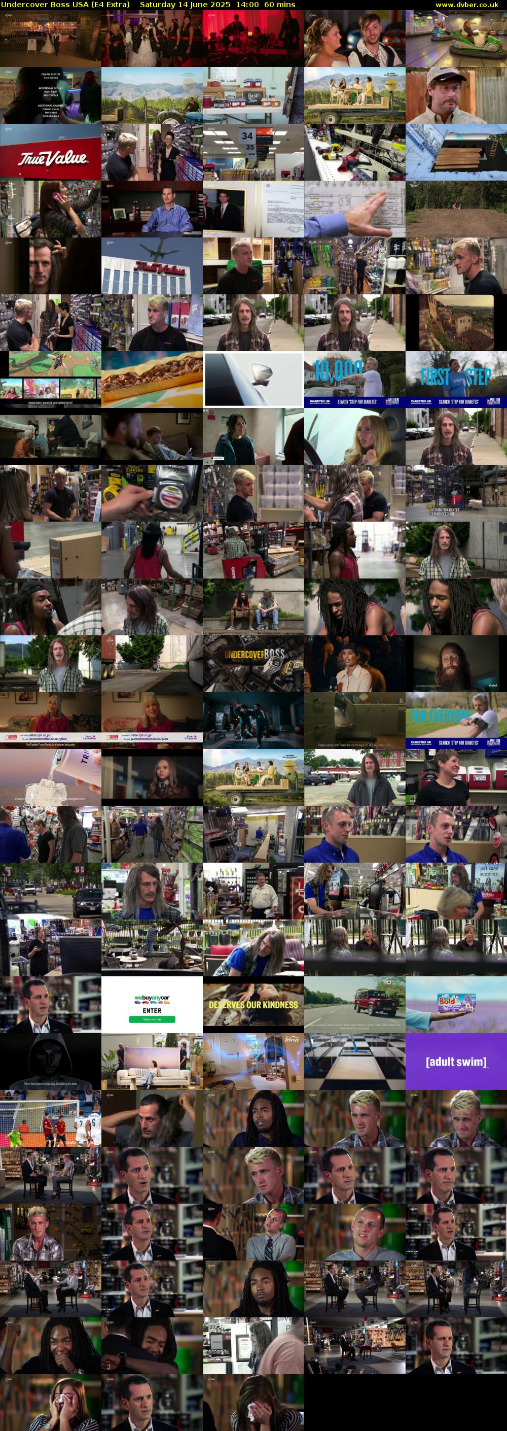 Undercover Boss USA (E4 Extra) Saturday 14 June 2025 14:00 - 15:00