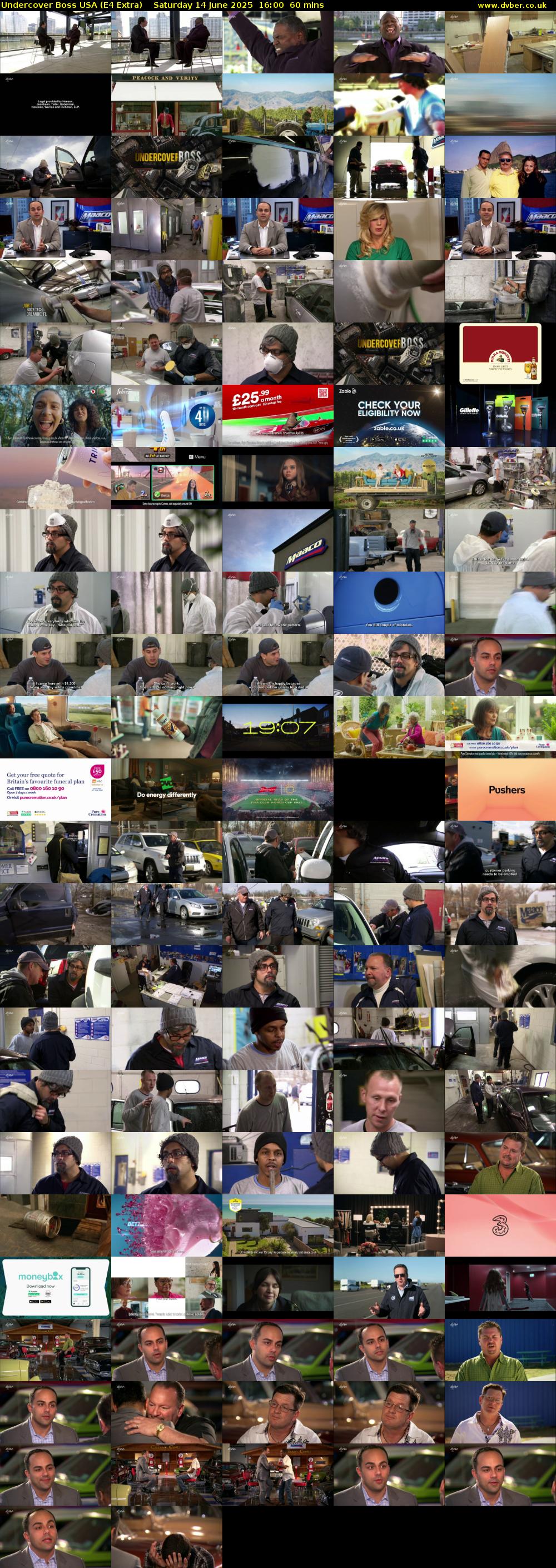 Undercover Boss USA (E4 Extra) Saturday 14 June 2025 16:00 - 17:00
