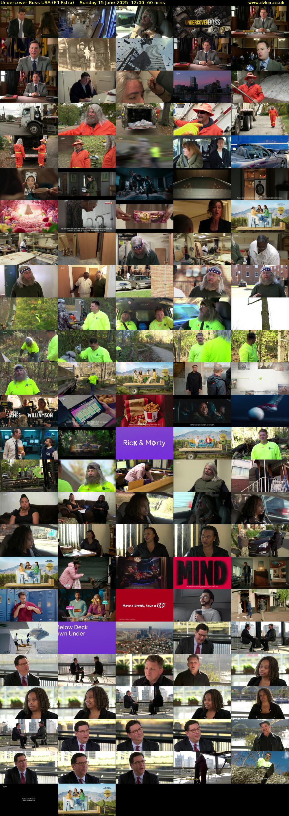 Undercover Boss USA (E4 Extra) Sunday 15 June 2025 12:00 - 13:00
