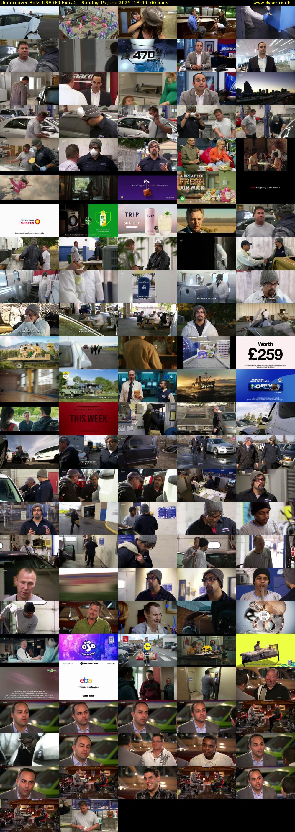 Undercover Boss USA (E4 Extra) Sunday 15 June 2025 13:00 - 14:00