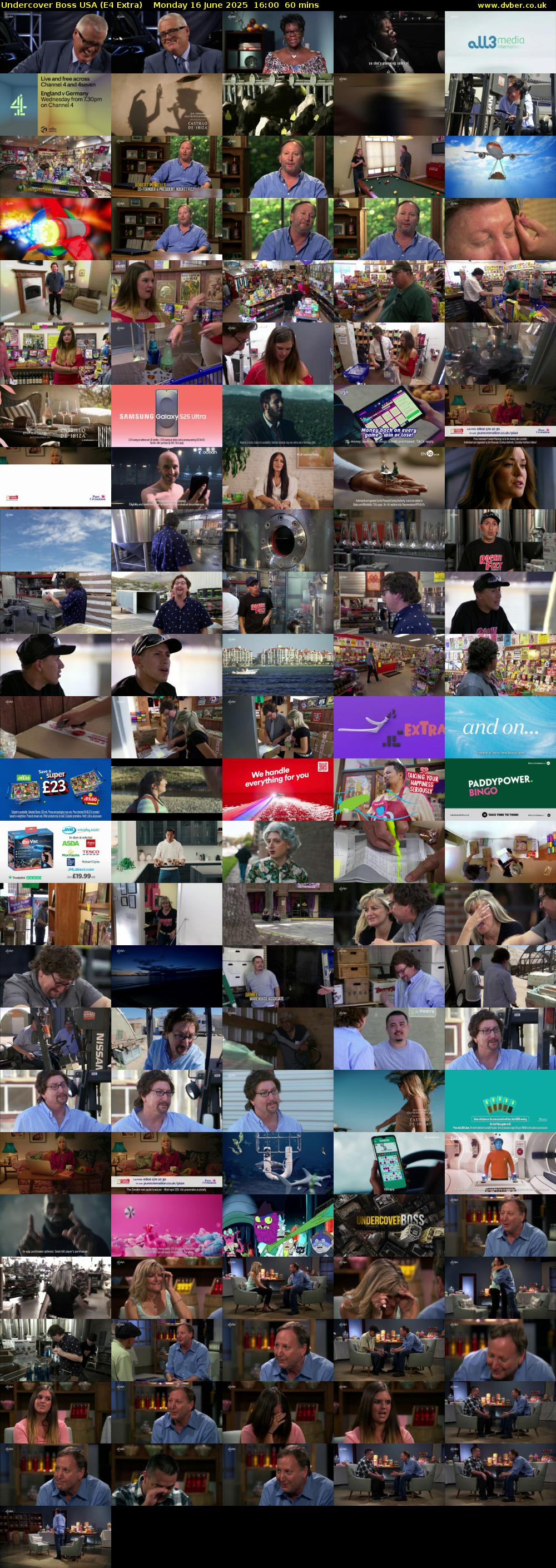 Undercover Boss USA (E4 Extra) Monday 16 June 2025 16:00 - 17:00