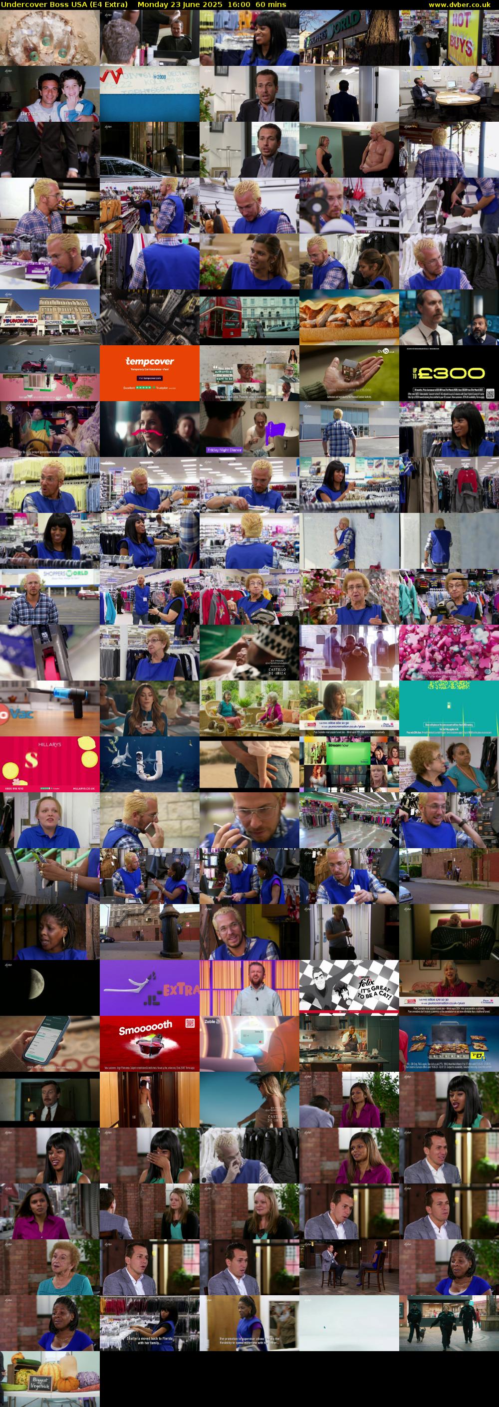 Undercover Boss USA (E4 Extra) Monday 23 June 2025 16:00 - 17:00