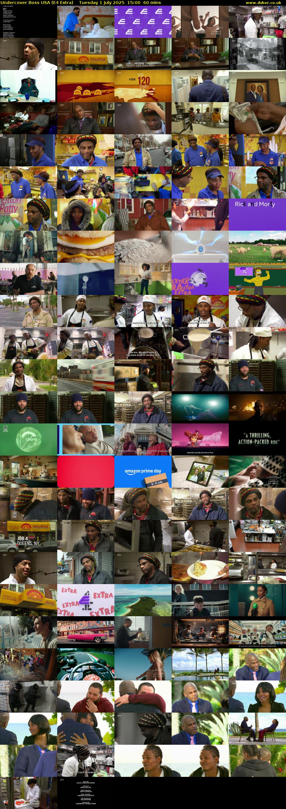 Undercover Boss USA (E4 Extra) Tuesday 1 July 2025 15:00 - 16:00