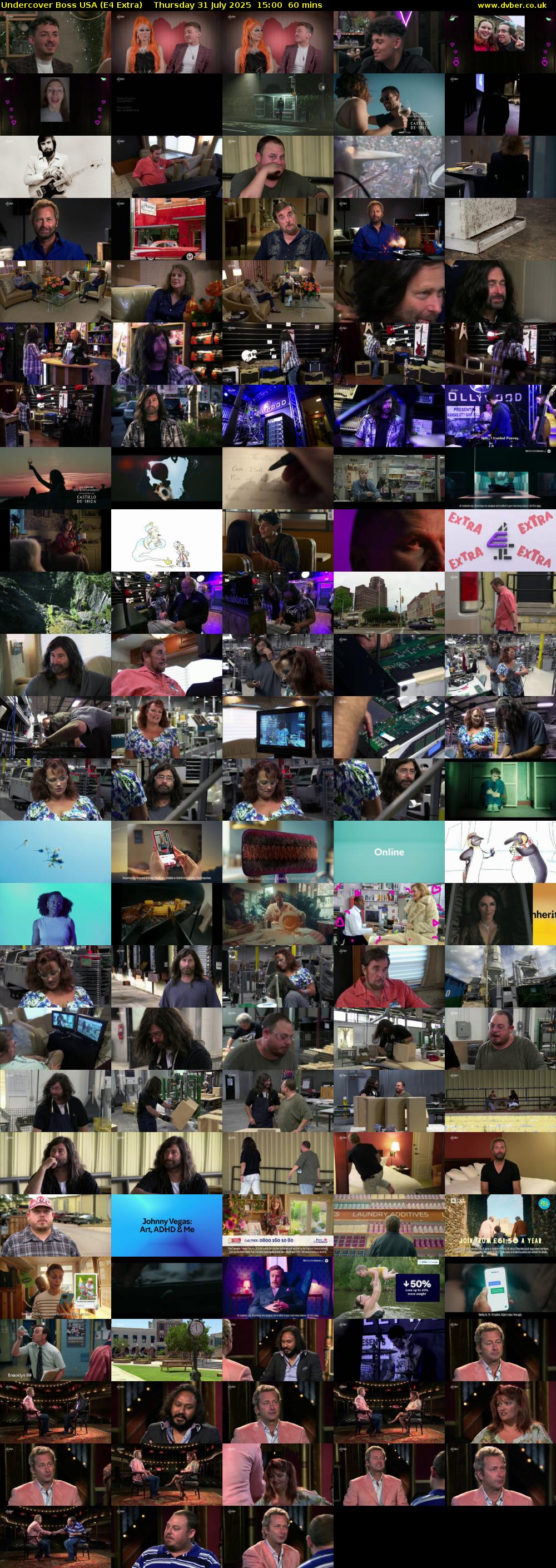 Undercover Boss USA (E4 Extra) Thursday 31 July 2025 15:00 - 16:00