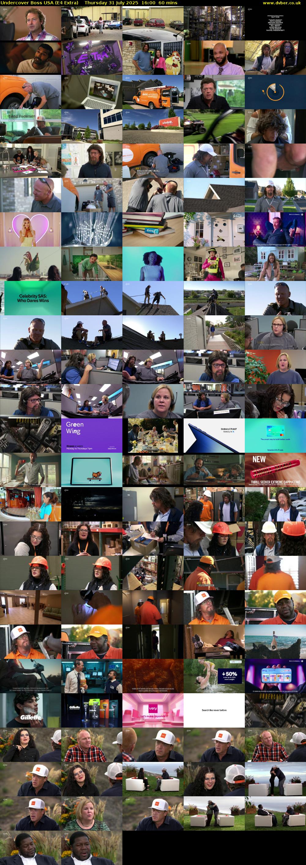 Undercover Boss USA (E4 Extra) Thursday 31 July 2025 16:00 - 17:00