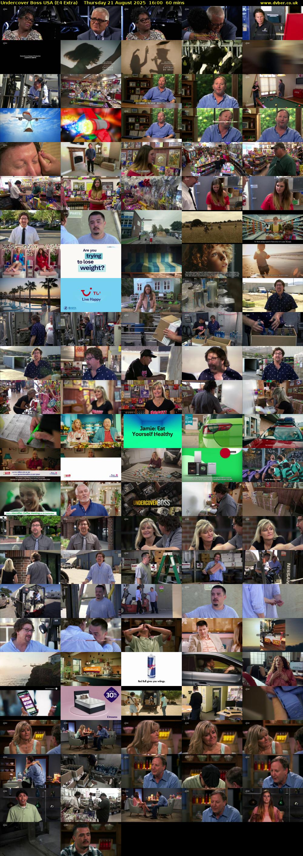 Undercover Boss USA (E4 Extra) Thursday 21 August 2025 16:00 - 17:00