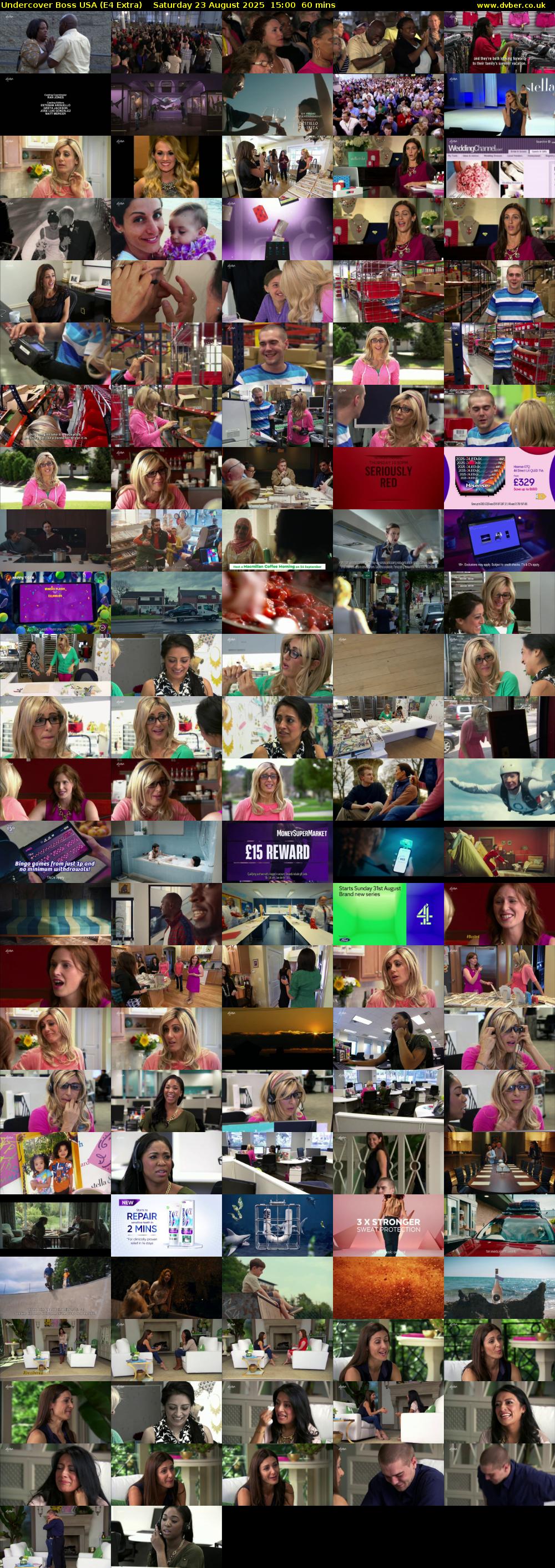 Undercover Boss USA (E4 Extra) Saturday 23 August 2025 15:00 - 16:00