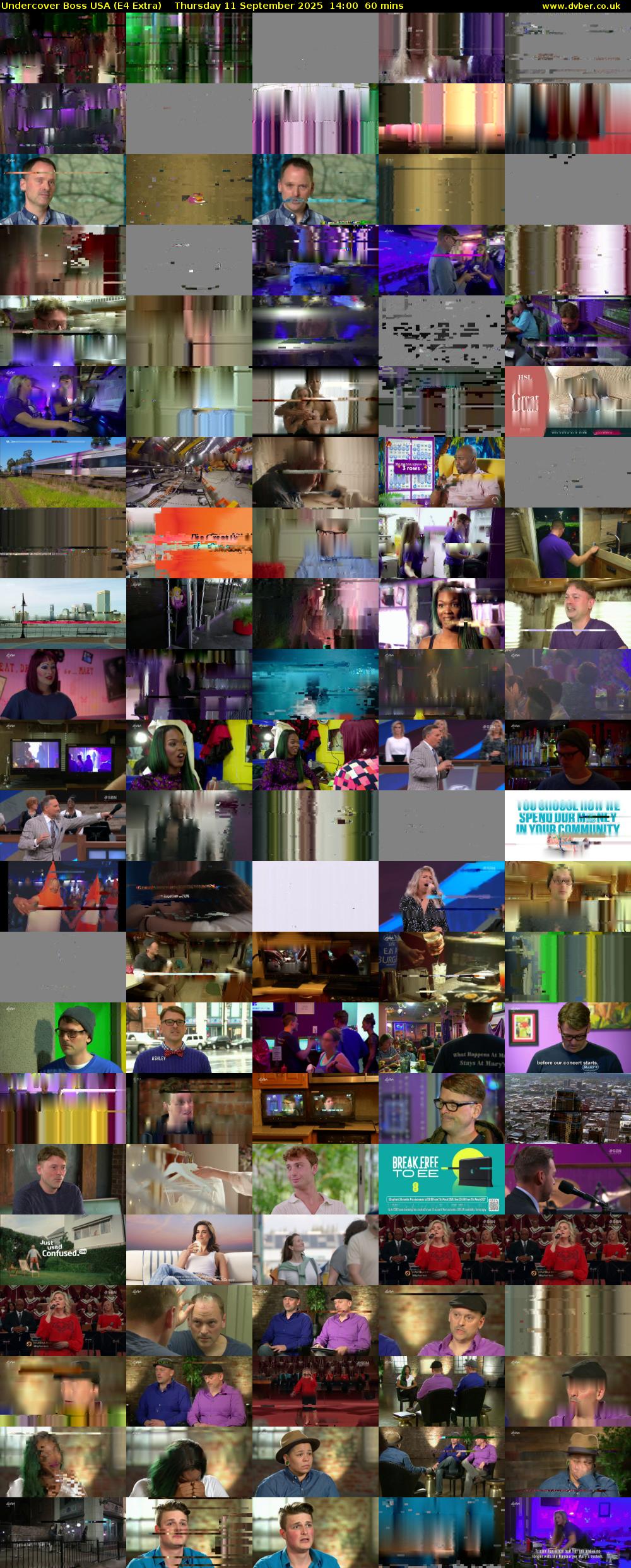 Undercover Boss USA (E4 Extra) Thursday 11 September 2025 14:00 - 15:00