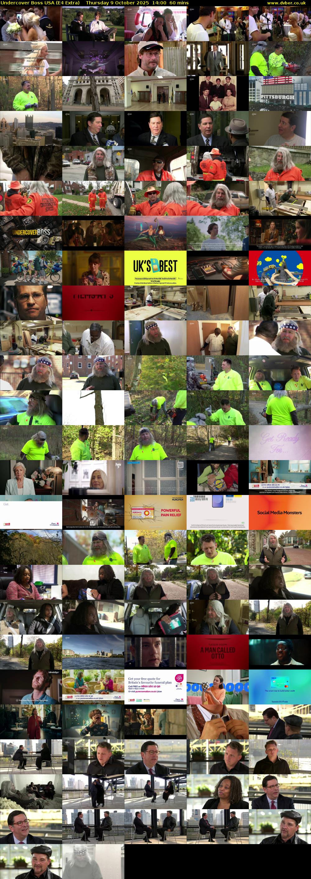 Undercover Boss USA (E4 Extra) Thursday 9 October 2025 14:00 - 15:00