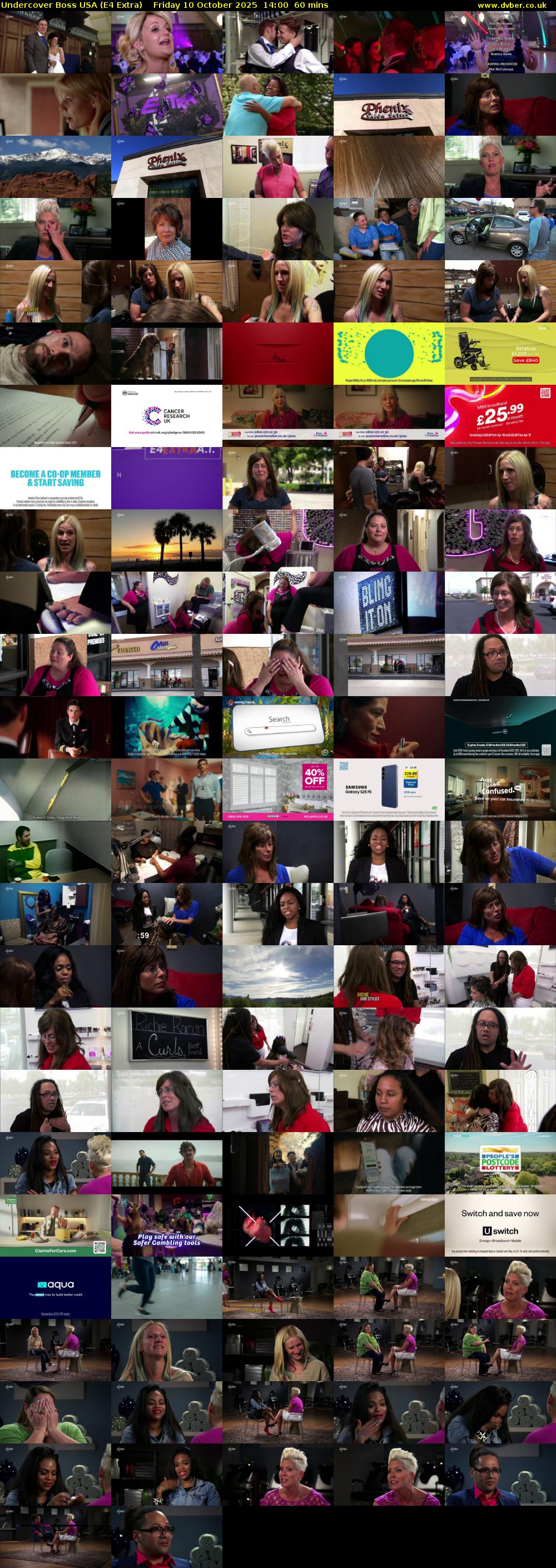 Undercover Boss USA (E4 Extra) Friday 10 October 2025 14:00 - 15:00