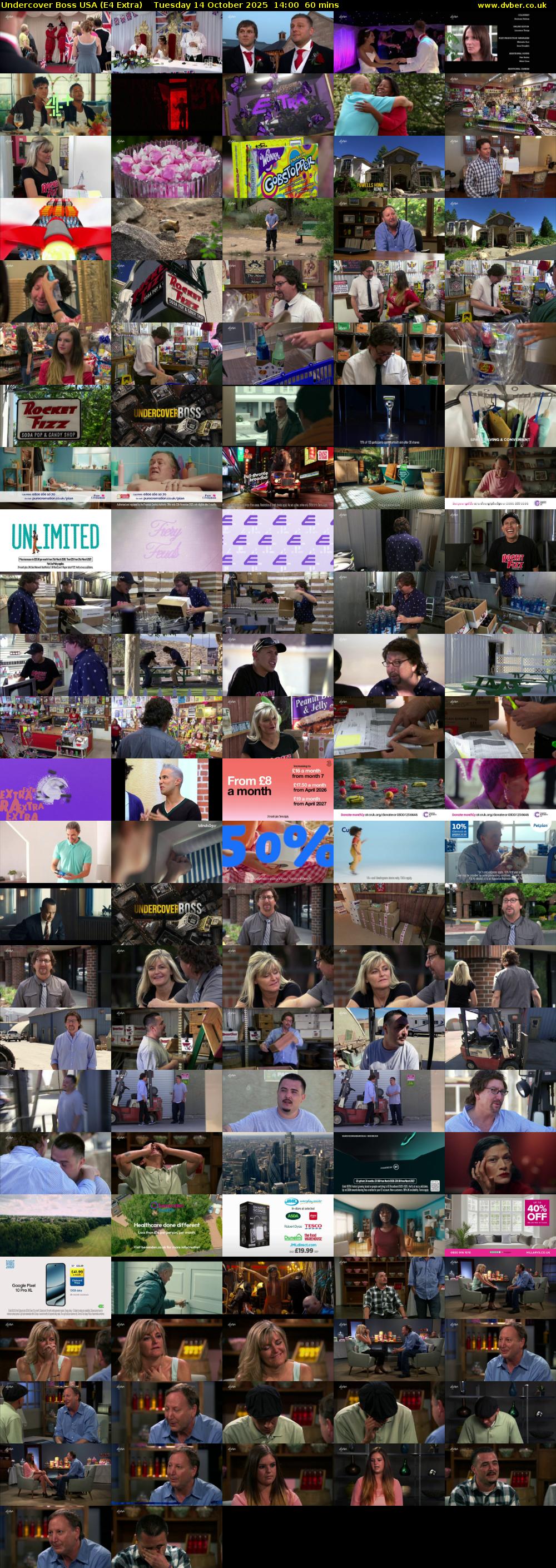 Undercover Boss USA (E4 Extra) Tuesday 14 October 2025 14:00 - 15:00