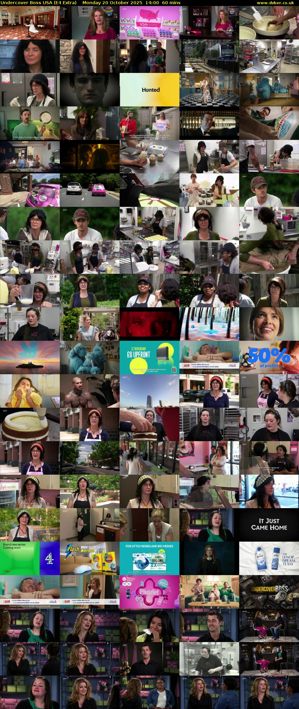 Undercover Boss USA (E4 Extra) Monday 20 October 2025 14:00 - 15:00