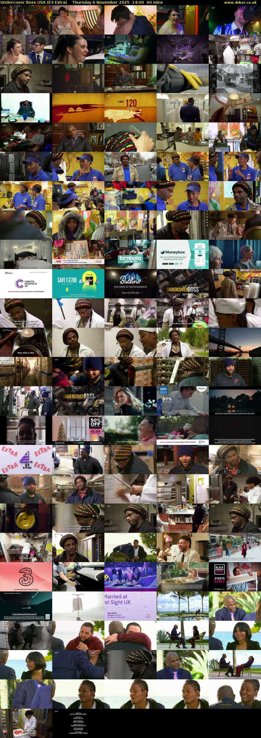 Undercover Boss USA (E4 Extra) Thursday 6 November 2025 14:00 - 15:00