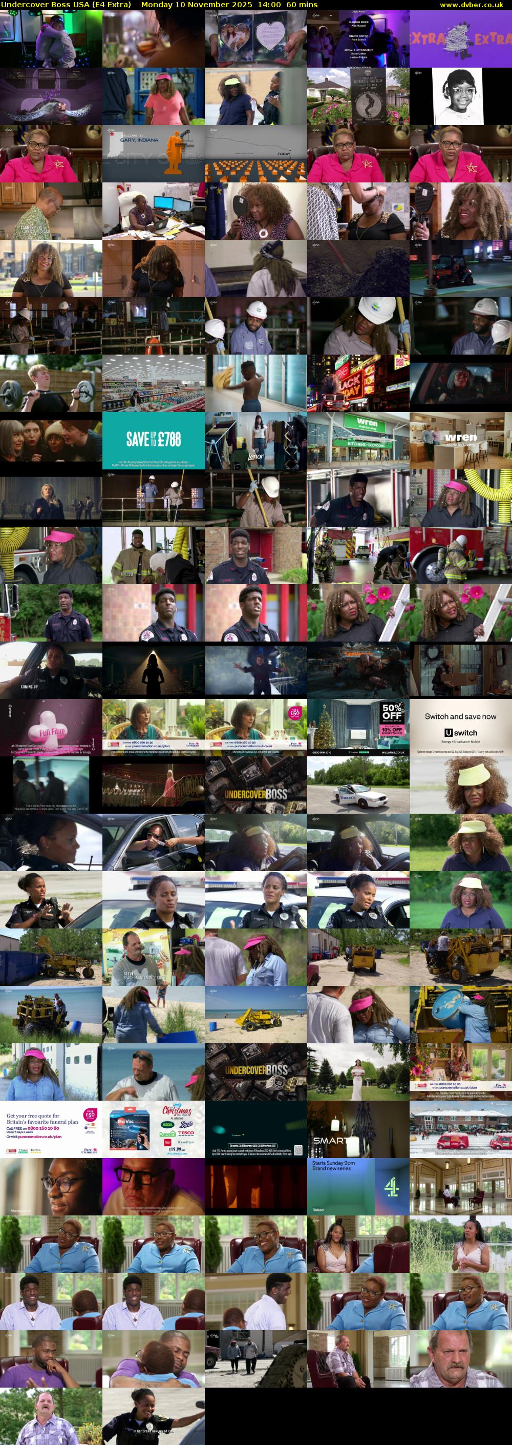 Undercover Boss USA (E4 Extra) Monday 10 November 2025 14:00 - 15:00