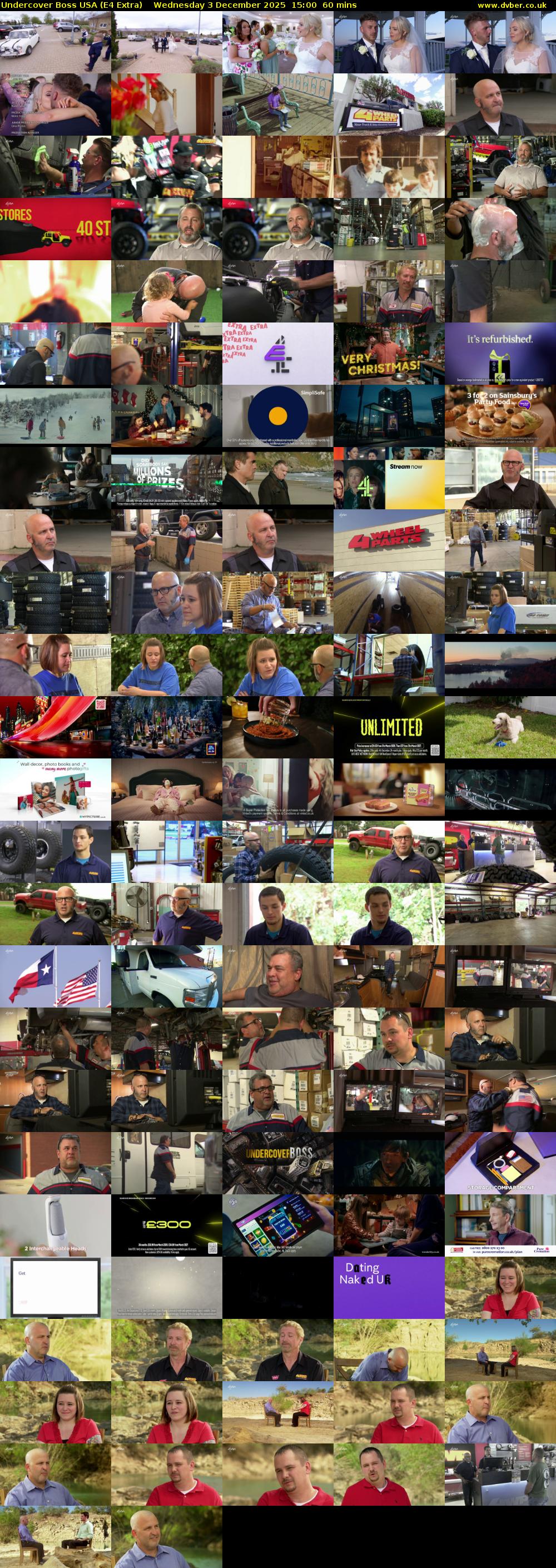 Undercover Boss USA (E4 Extra) Wednesday 3 December 2025 15:00 - 16:00