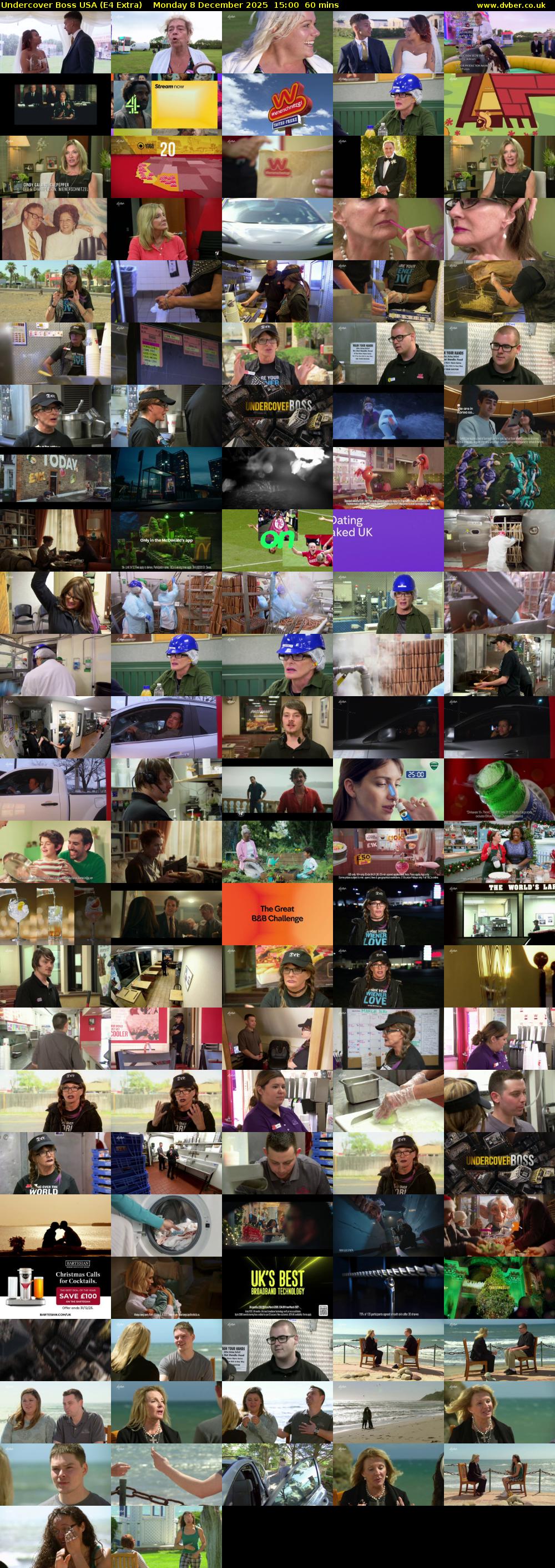 Undercover Boss USA (E4 Extra) Monday 8 December 2025 15:00 - 16:00