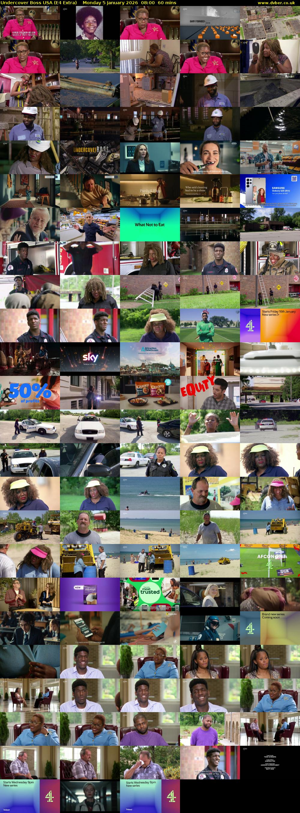 Undercover Boss USA (E4 Extra) Monday 5 January 2026 08:00 - 09:00