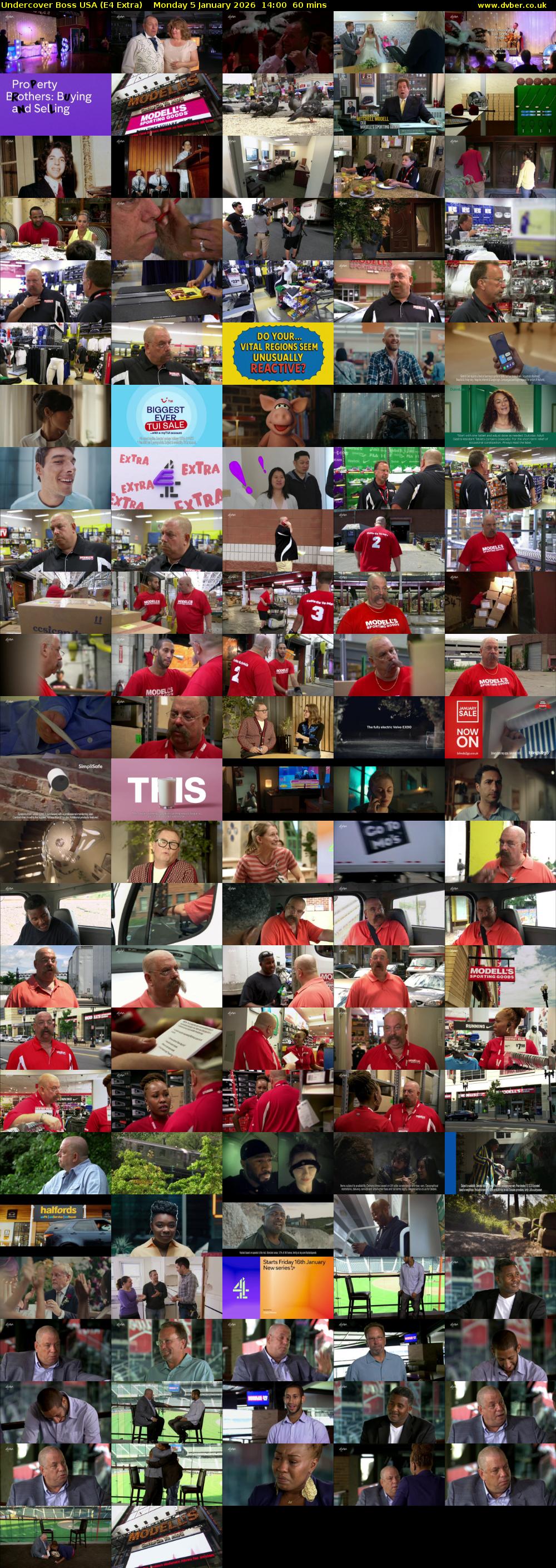 Undercover Boss USA (E4 Extra) Monday 5 January 2026 14:00 - 15:00