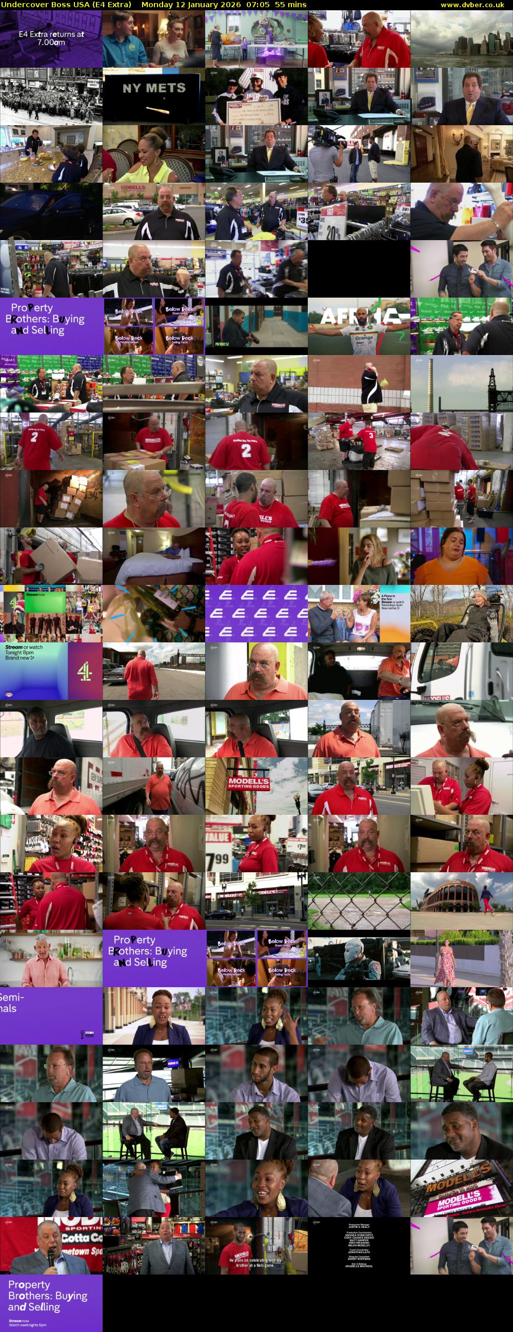 Undercover Boss USA (E4 Extra) Monday 12 January 2026 07:05 - 08:00