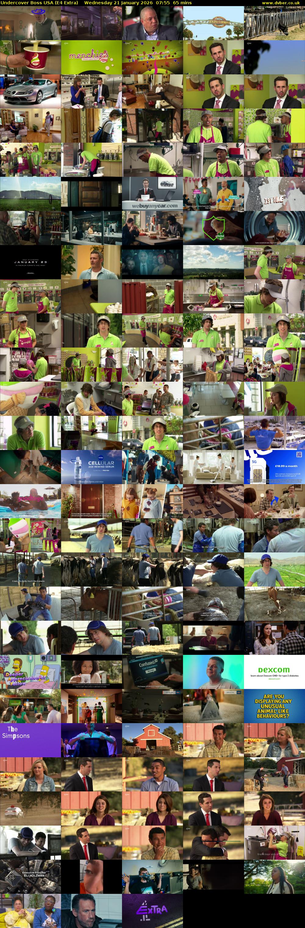 Undercover Boss USA (E4 Extra) Wednesday 21 January 2026 07:55 - 09:00