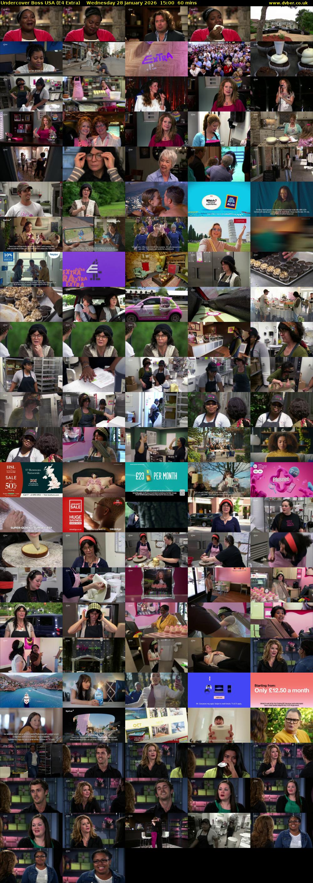 Undercover Boss USA (E4 Extra) Wednesday 28 January 2026 15:00 - 16:00