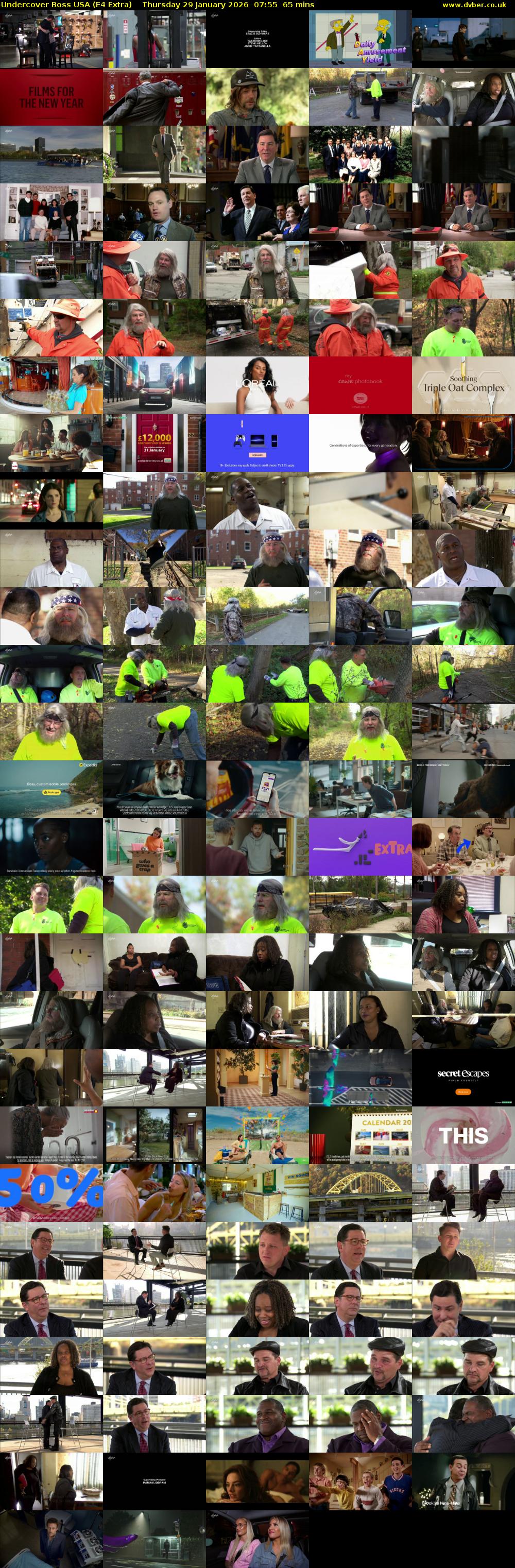 Undercover Boss USA (E4 Extra) Thursday 29 January 2026 07:55 - 09:00