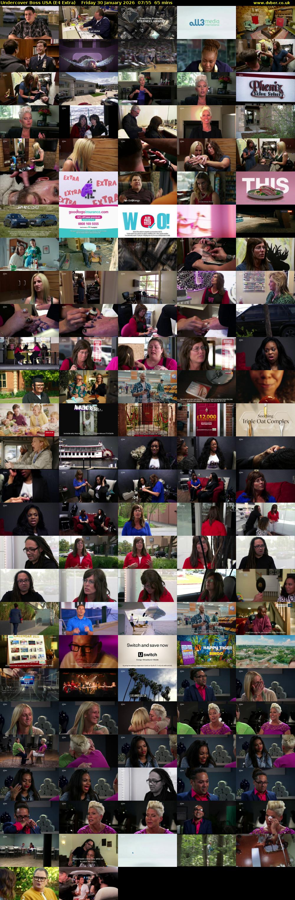 Undercover Boss USA (E4 Extra) Friday 30 January 2026 07:55 - 09:00