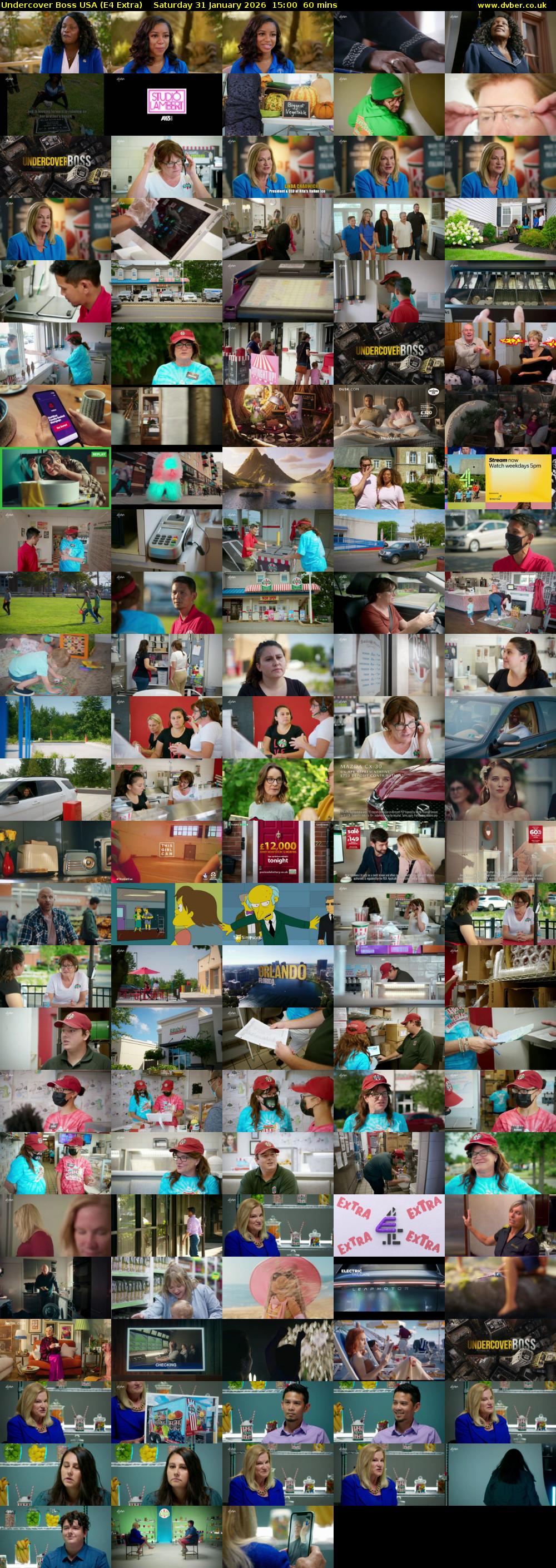Undercover Boss USA (E4 Extra) Saturday 31 January 2026 15:00 - 16:00