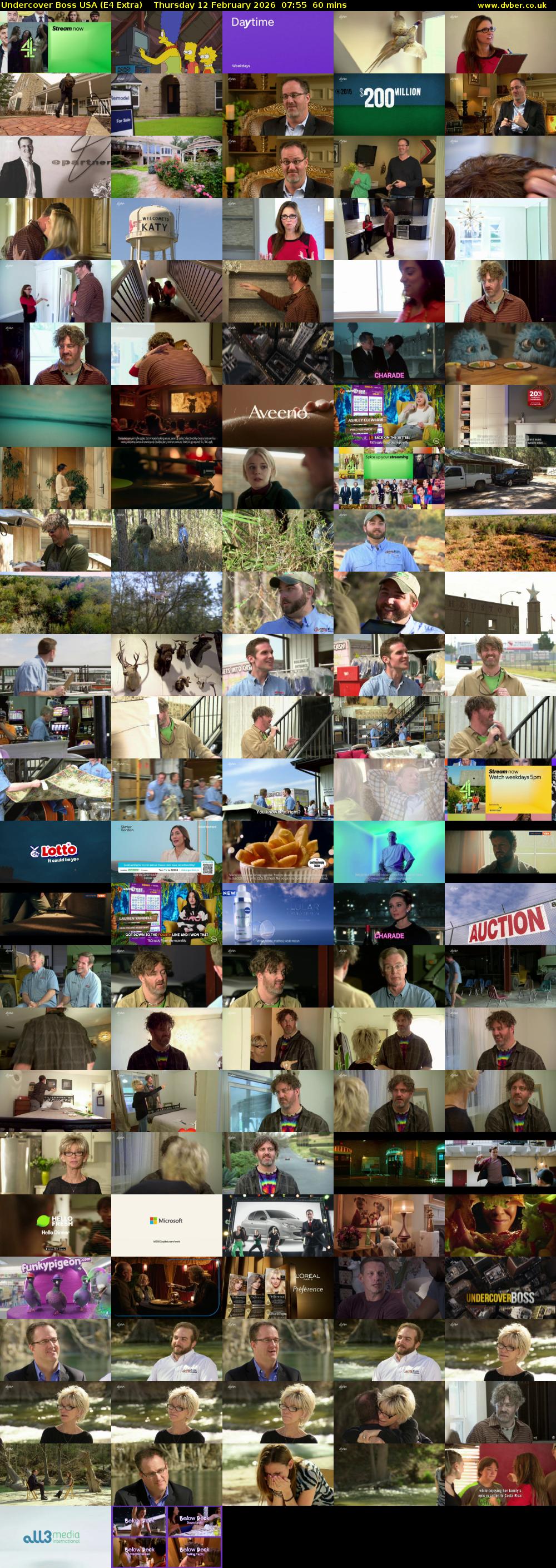 Undercover Boss USA (E4 Extra) Thursday 12 February 2026 07:55 - 08:55