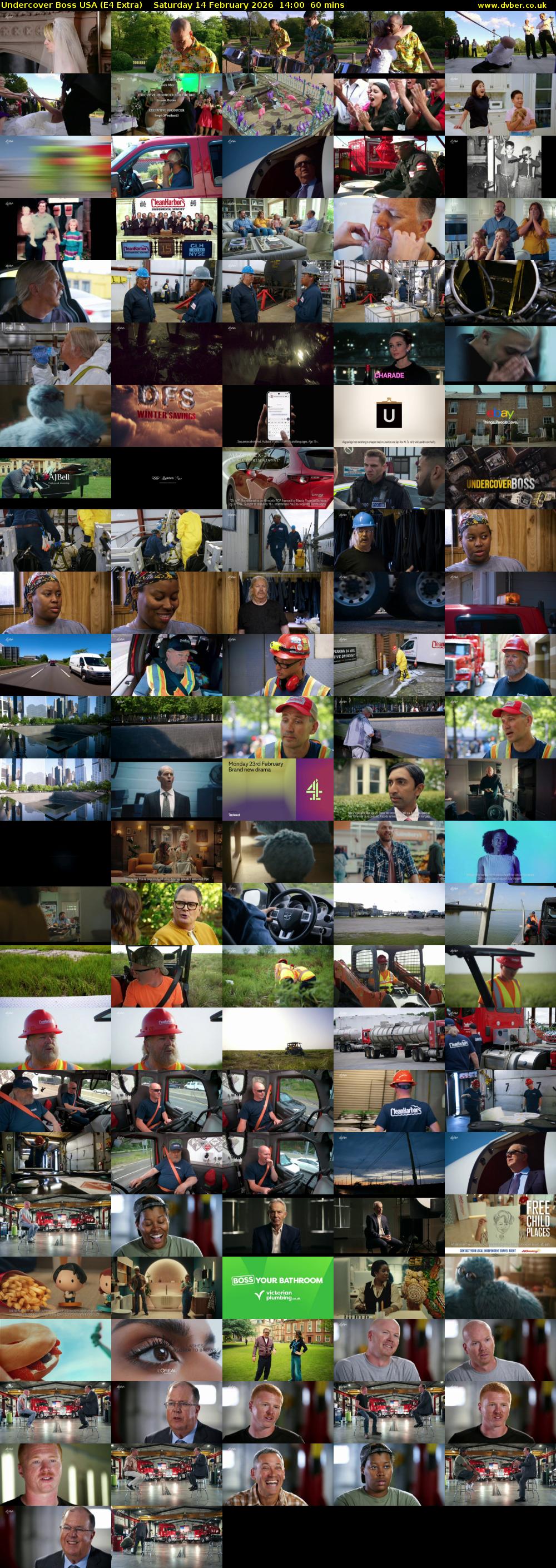 Undercover Boss USA (E4 Extra) Saturday 14 February 2026 14:00 - 15:00