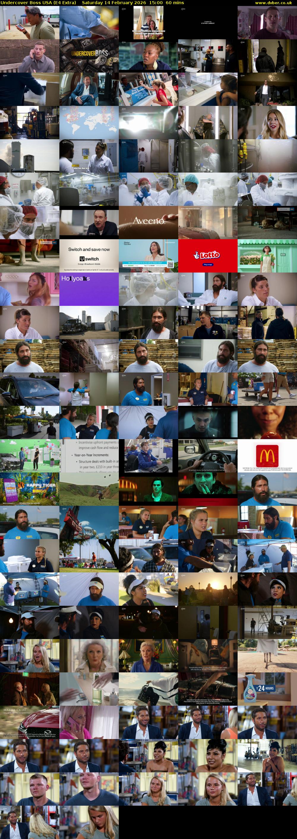 Undercover Boss USA (E4 Extra) Saturday 14 February 2026 15:00 - 16:00