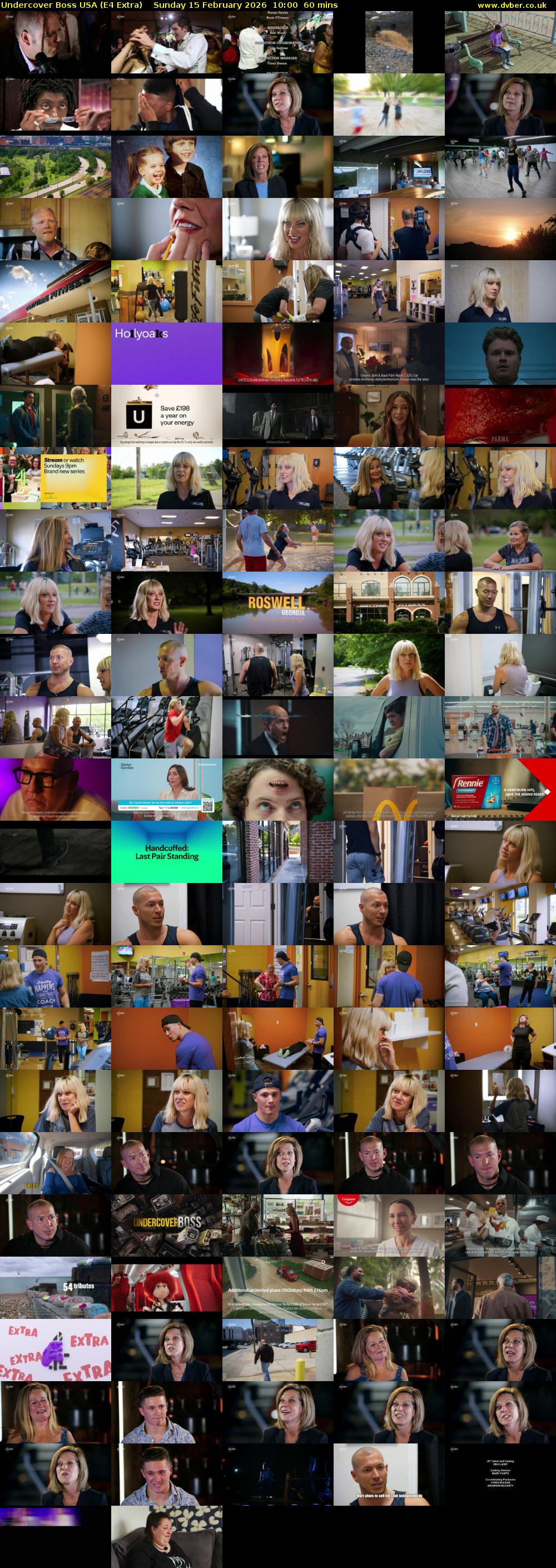 Undercover Boss USA (E4 Extra) Sunday 15 February 2026 10:00 - 11:00