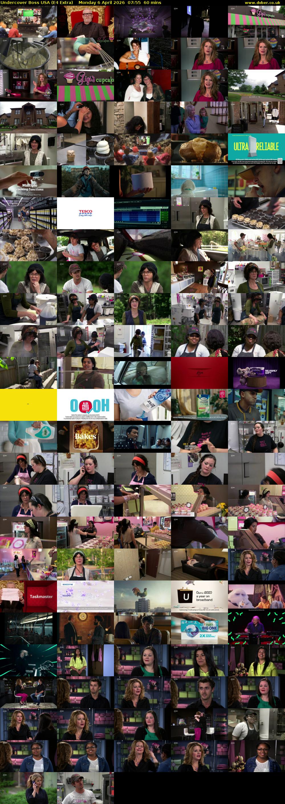 Undercover Boss USA (E4 Extra) Monday 6 April 2026 07:55 - 08:55