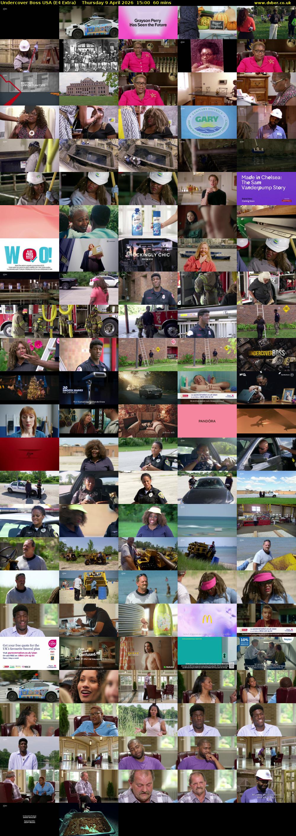 Undercover Boss USA (E4 Extra) Thursday 9 April 2026 15:00 - 16:00