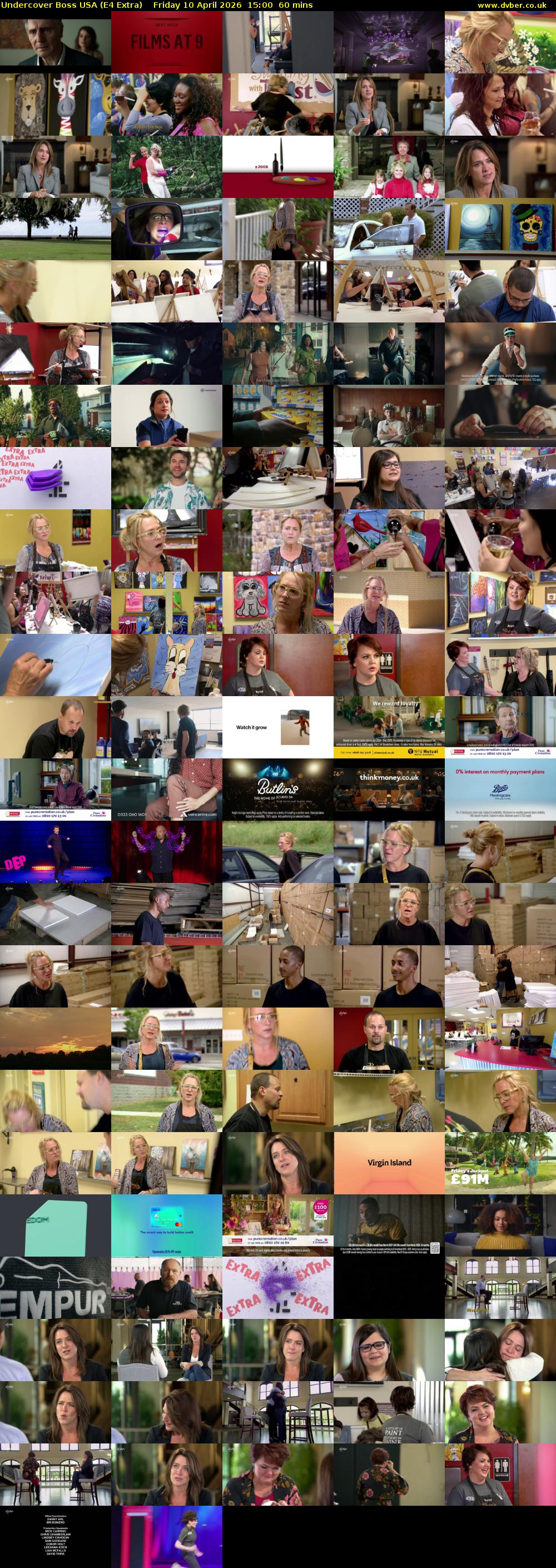 Undercover Boss USA (E4 Extra) Friday 10 April 2026 15:00 - 16:00