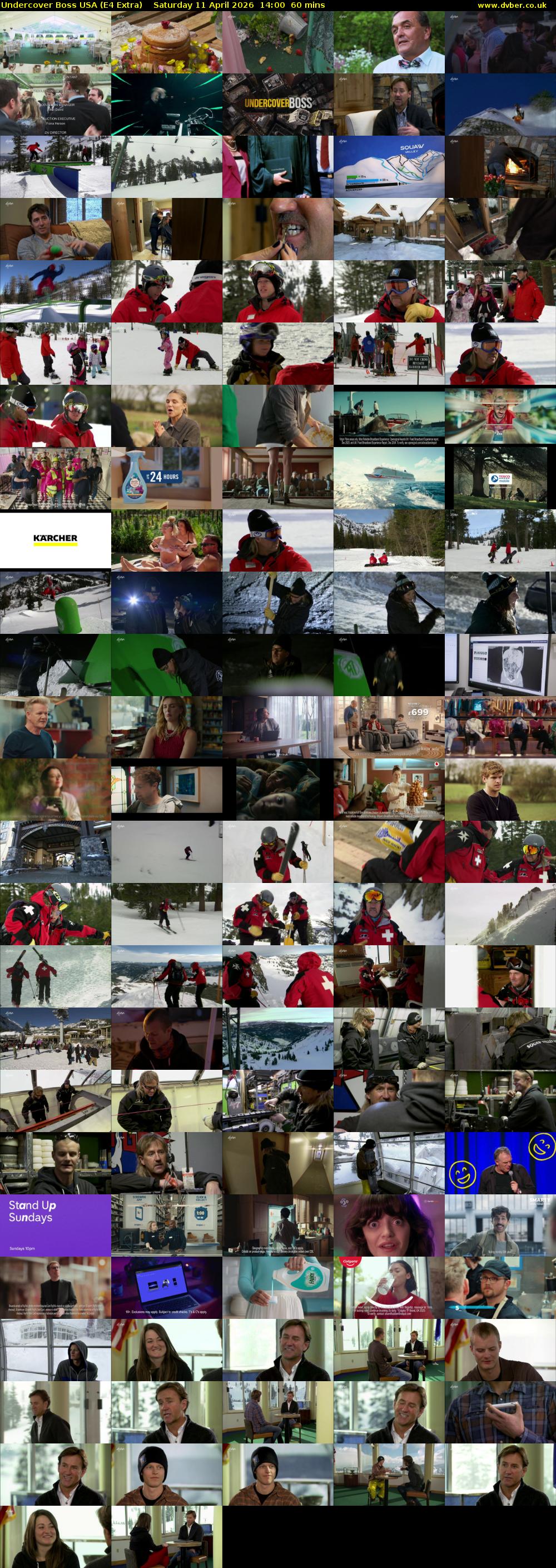Undercover Boss USA (E4 Extra) Saturday 11 April 2026 14:00 - 15:00