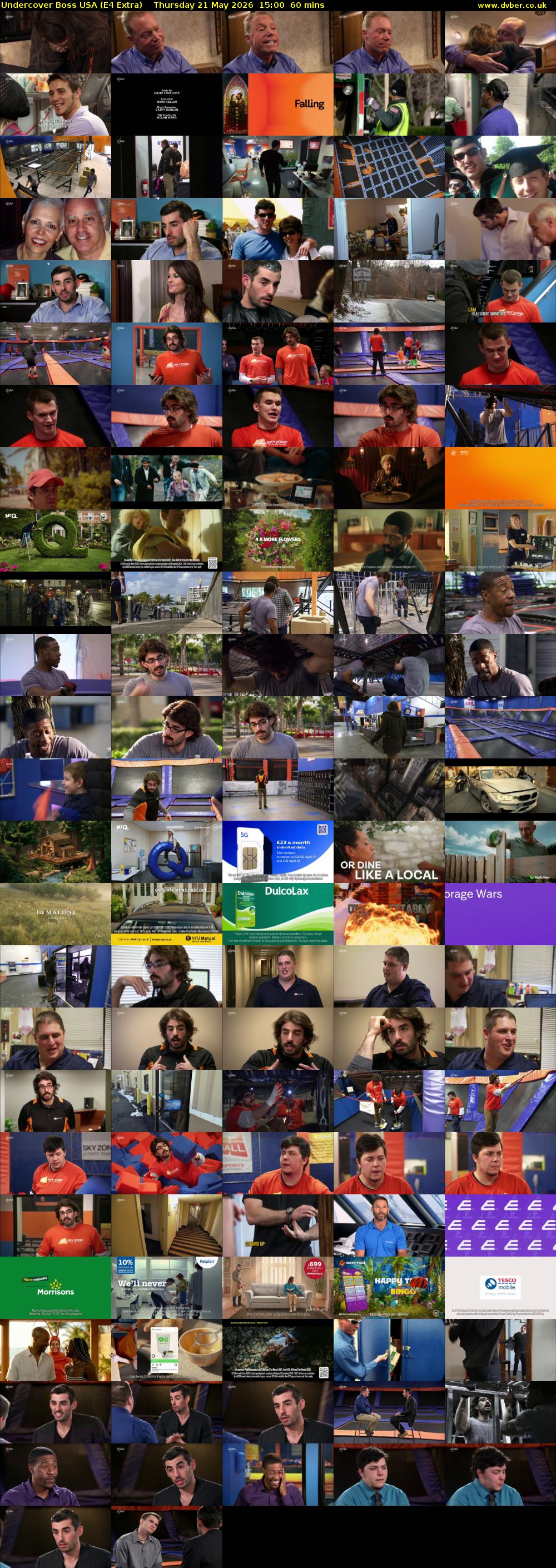 Undercover Boss USA (E4 Extra) Thursday 21 May 2026 15:00 - 16:00