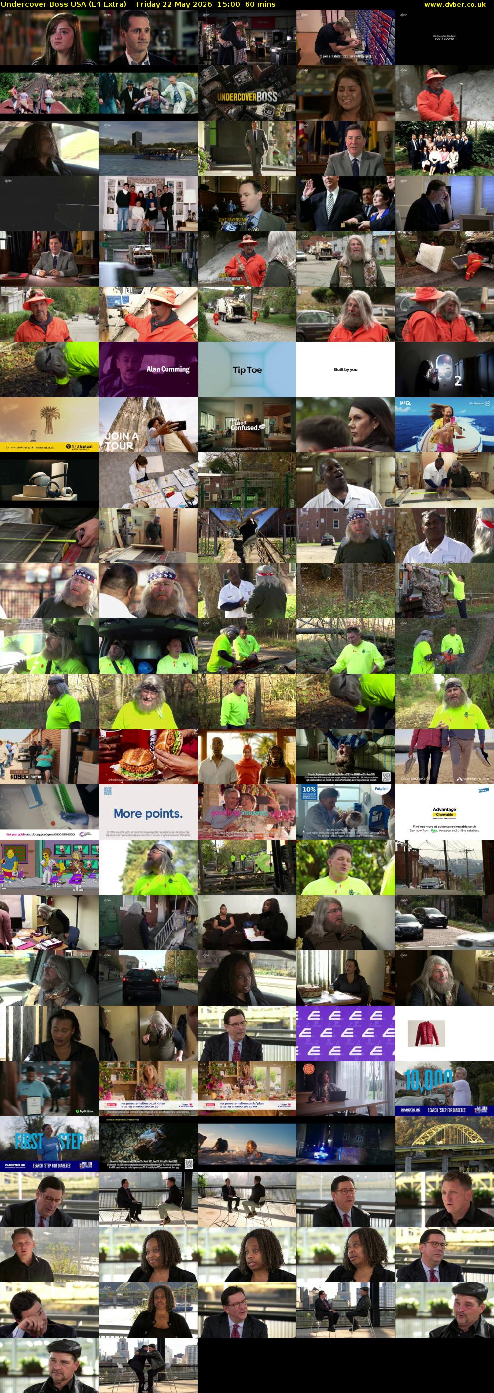 Undercover Boss USA (E4 Extra) Friday 22 May 2026 15:00 - 16:00