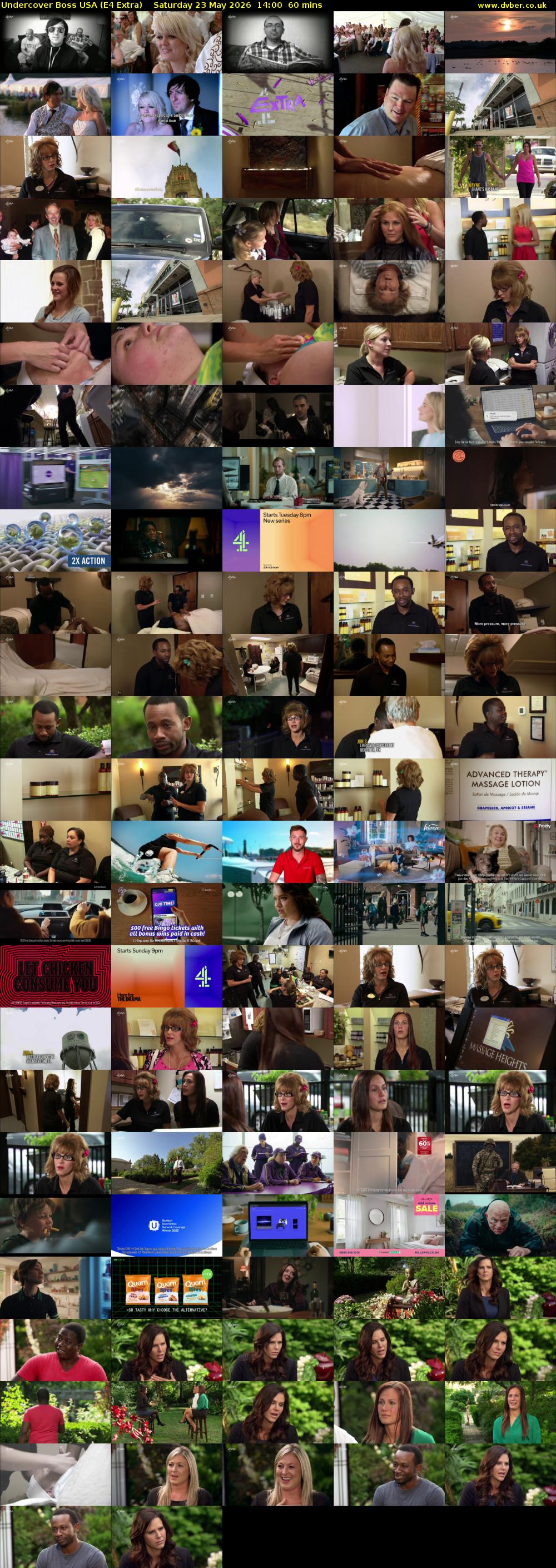 Undercover Boss USA (E4 Extra) Saturday 23 May 2026 14:00 - 15:00