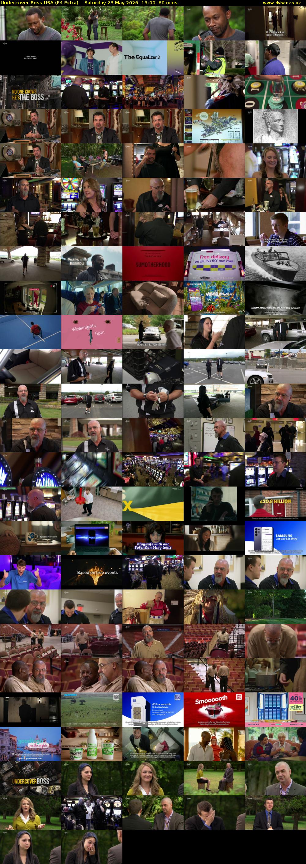 Undercover Boss USA (E4 Extra) Saturday 23 May 2026 15:00 - 16:00