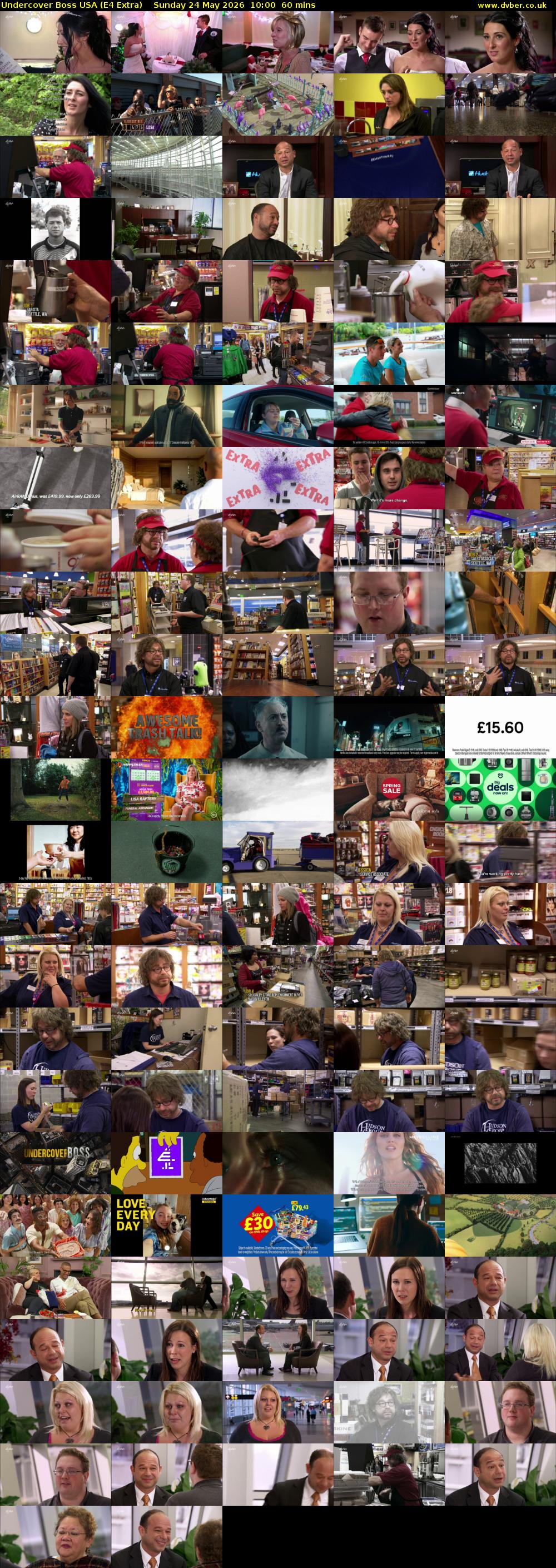 Undercover Boss USA (E4 Extra) Sunday 24 May 2026 10:00 - 11:00