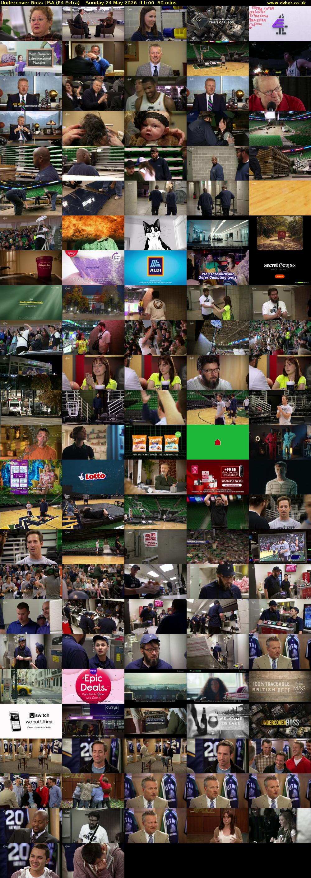Undercover Boss USA (E4 Extra) Sunday 24 May 2026 11:00 - 12:00