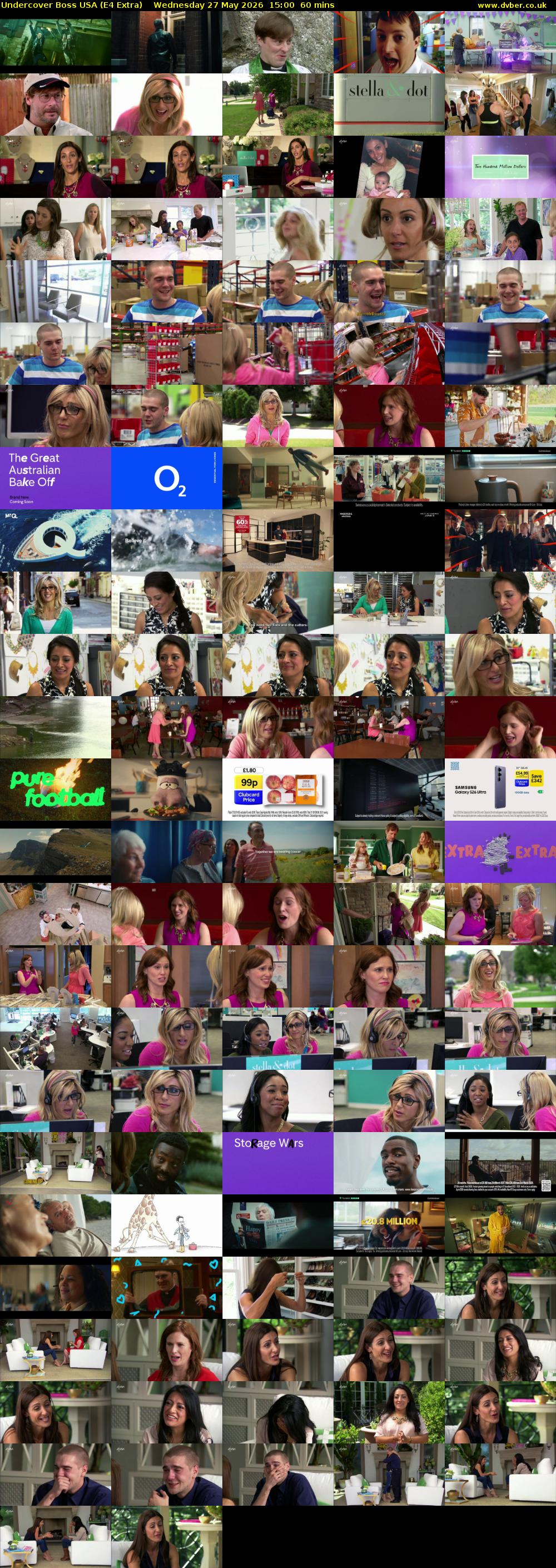 Undercover Boss USA (E4 Extra) Wednesday 27 May 2026 15:00 - 16:00