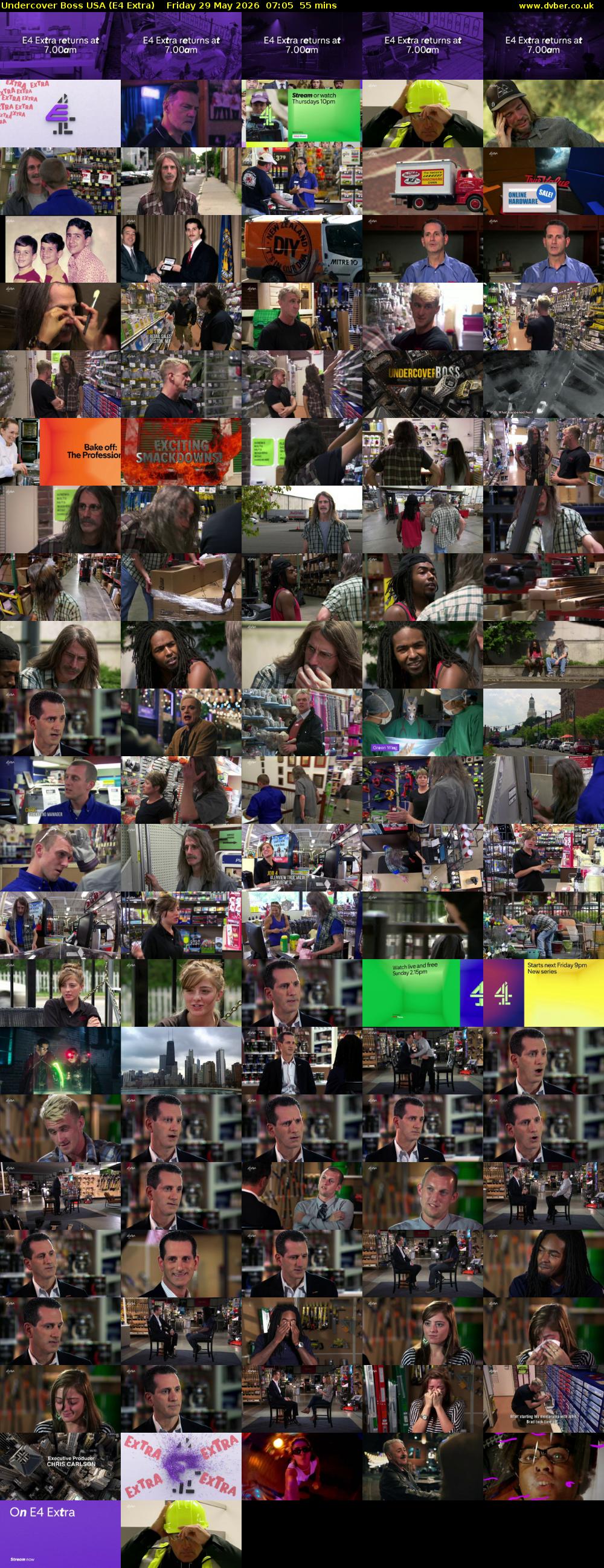 Undercover Boss USA (E4 Extra) Friday 29 May 2026 07:05 - 08:00